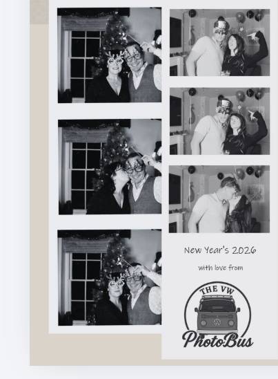 Sample VW PhotoBus photobooth photo strip print