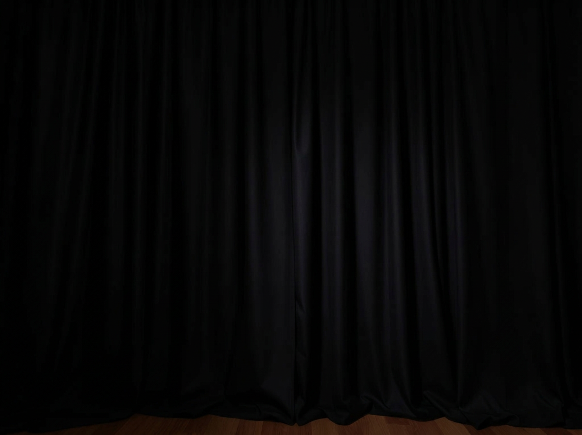 Black curtain backdrop option